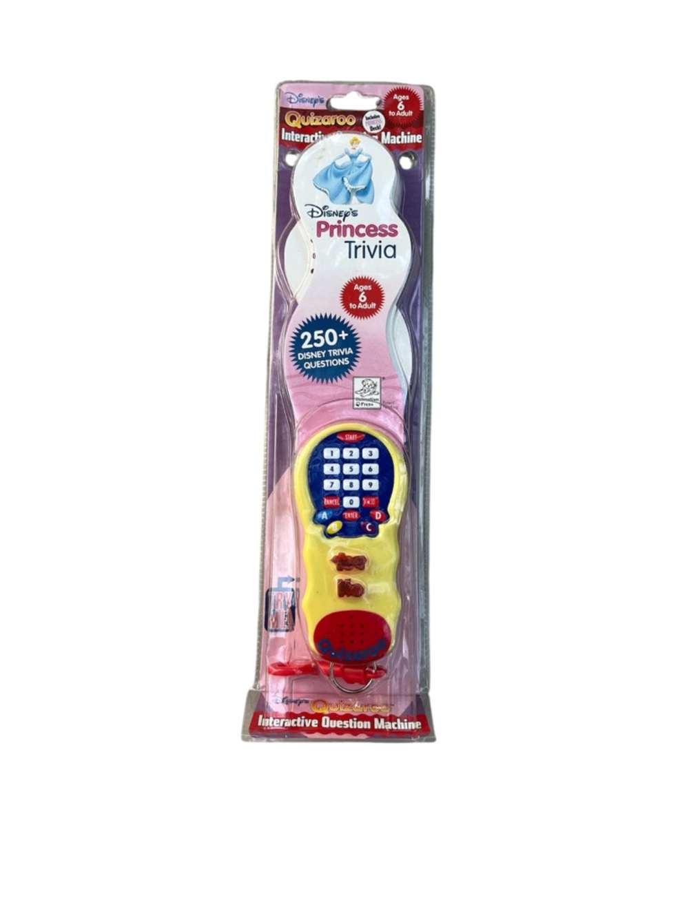 Disney Princess Trivia Interactive Question Machine - Yellow & Pink